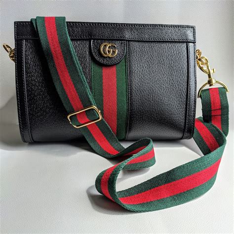 gucci purse with striped strap|replacement Gucci purse strap.